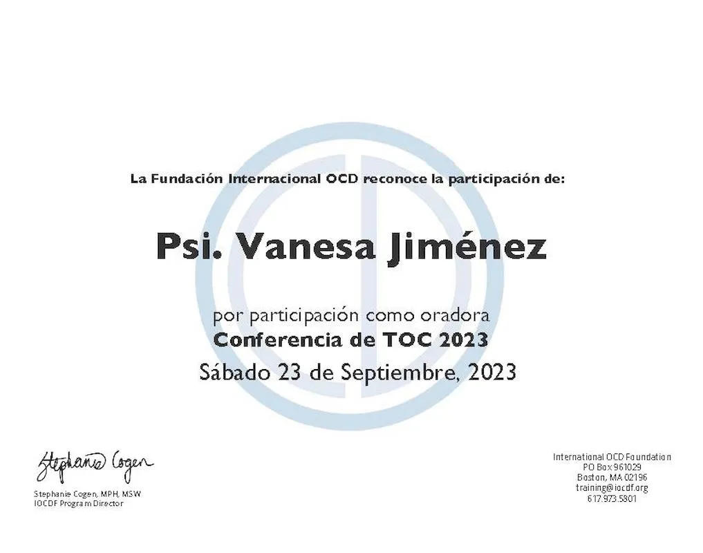 ponente IOCD